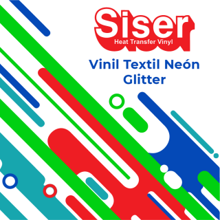 Vinil Textil Neón Glitter